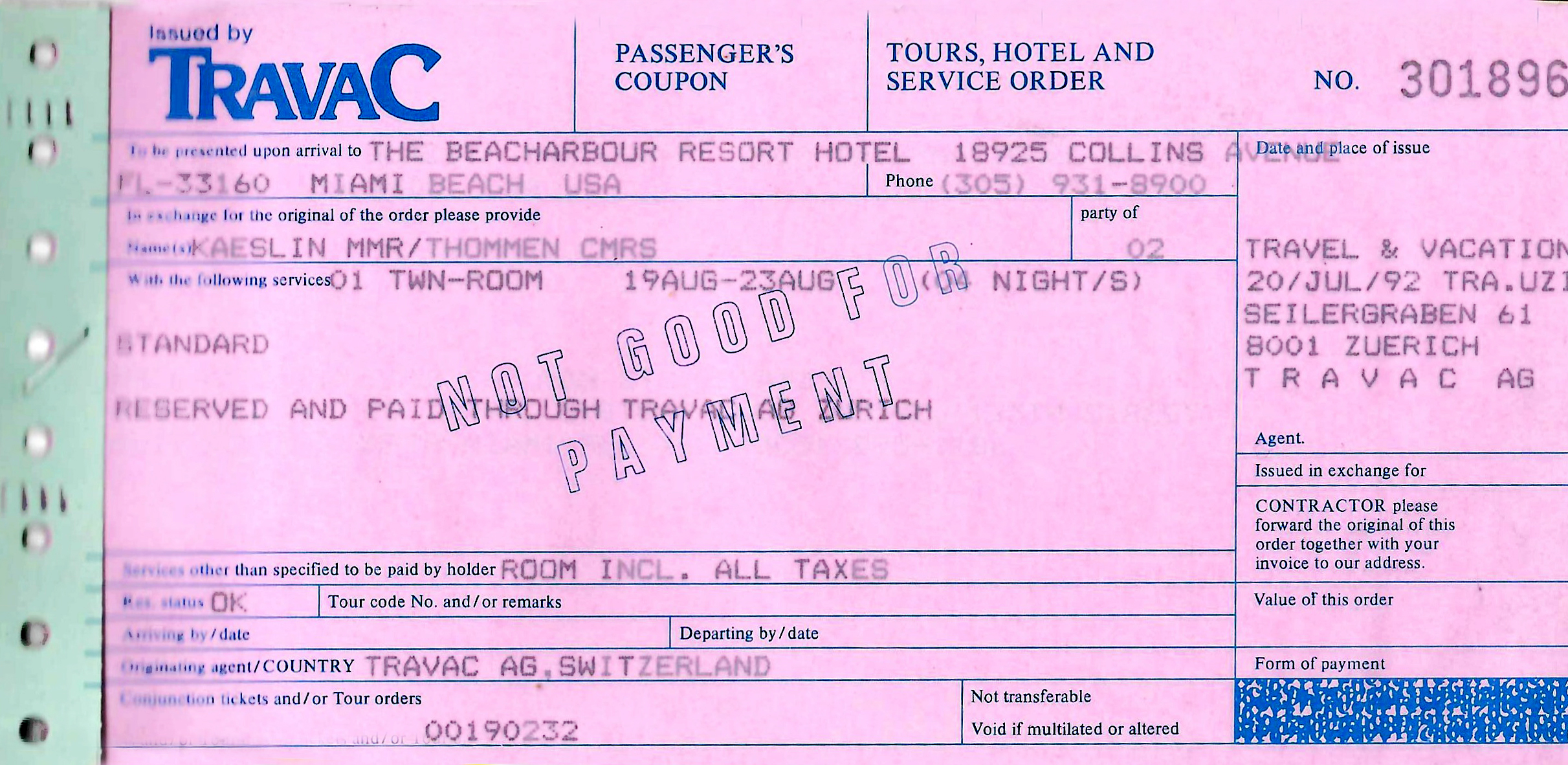 Hotelvoucher_mit_Durchschlagpapier_1992